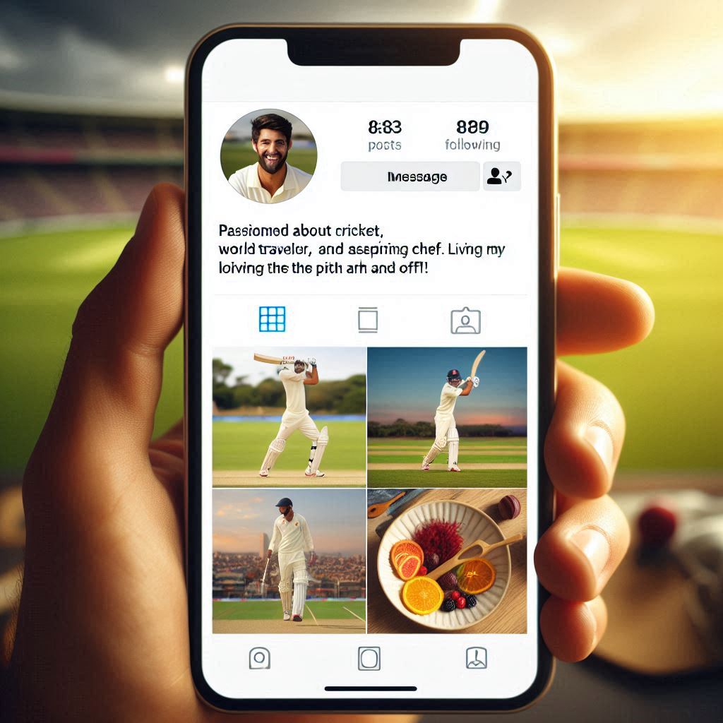 instagram bio for cricketer